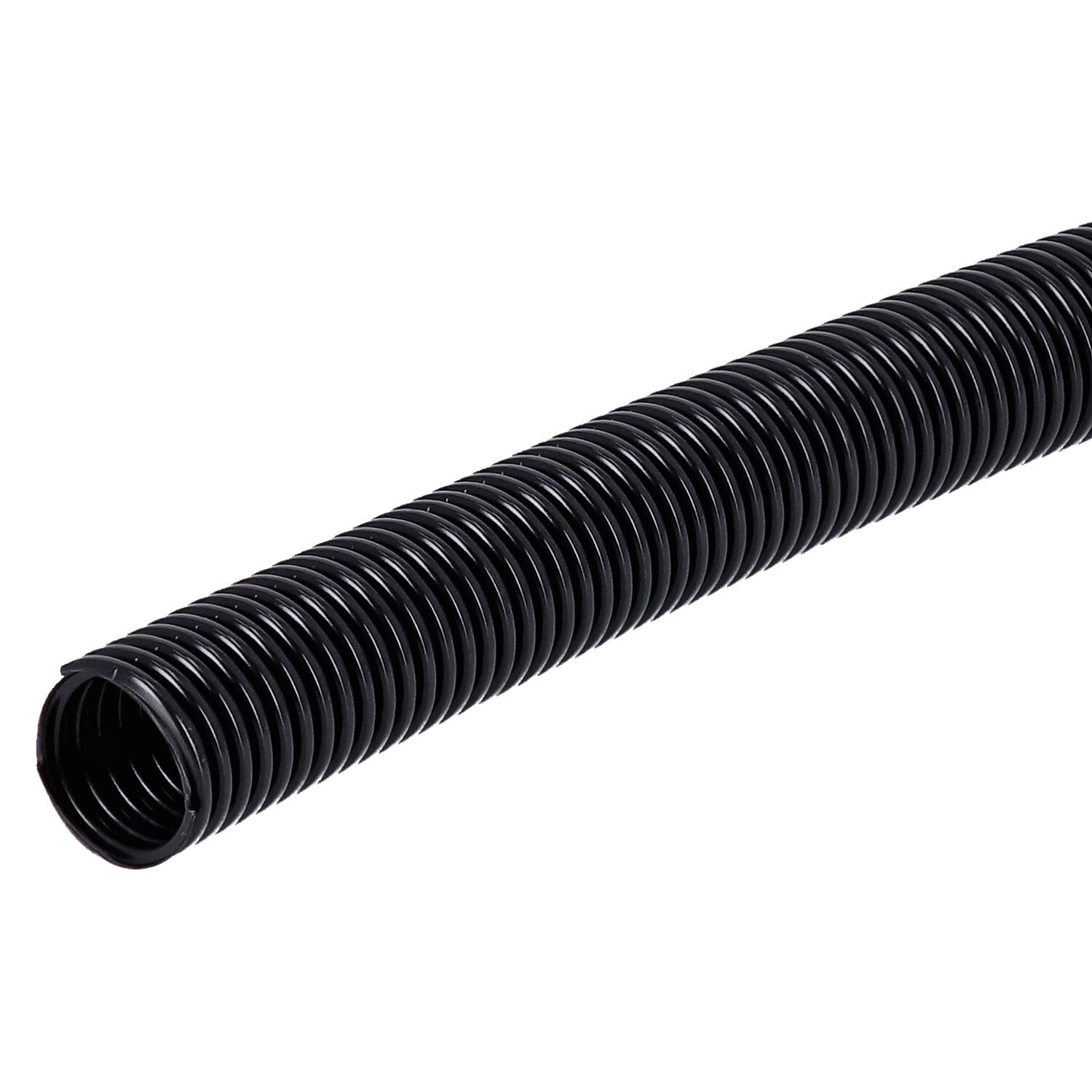 PVC split wiring loom. 50ft, 3/4" I.D. (19mm, Black
