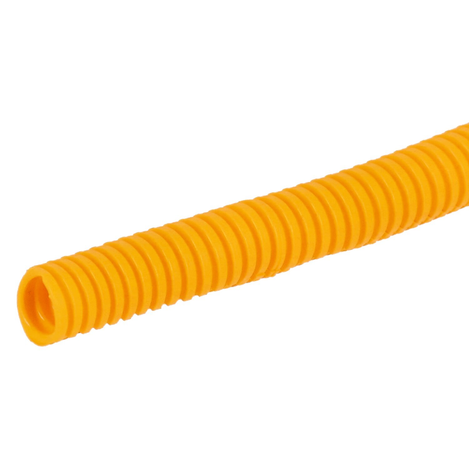 PVC split wiring loom, 12ft, 3/8" I.D. (9.53mm, Yellow