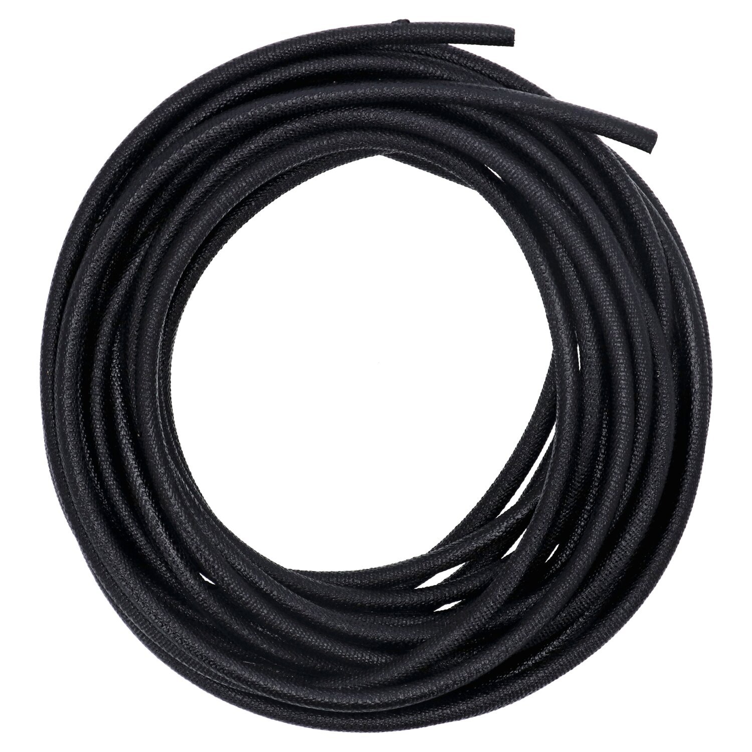Standard Co, asphalt coated fabric loom. 1/4" (6.35mm) ID, Black