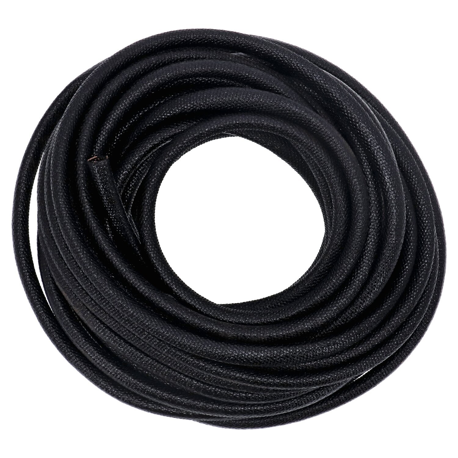 Standard Co, asphalt coated fabric loom. 3/8" (9.53mm) ID, Black