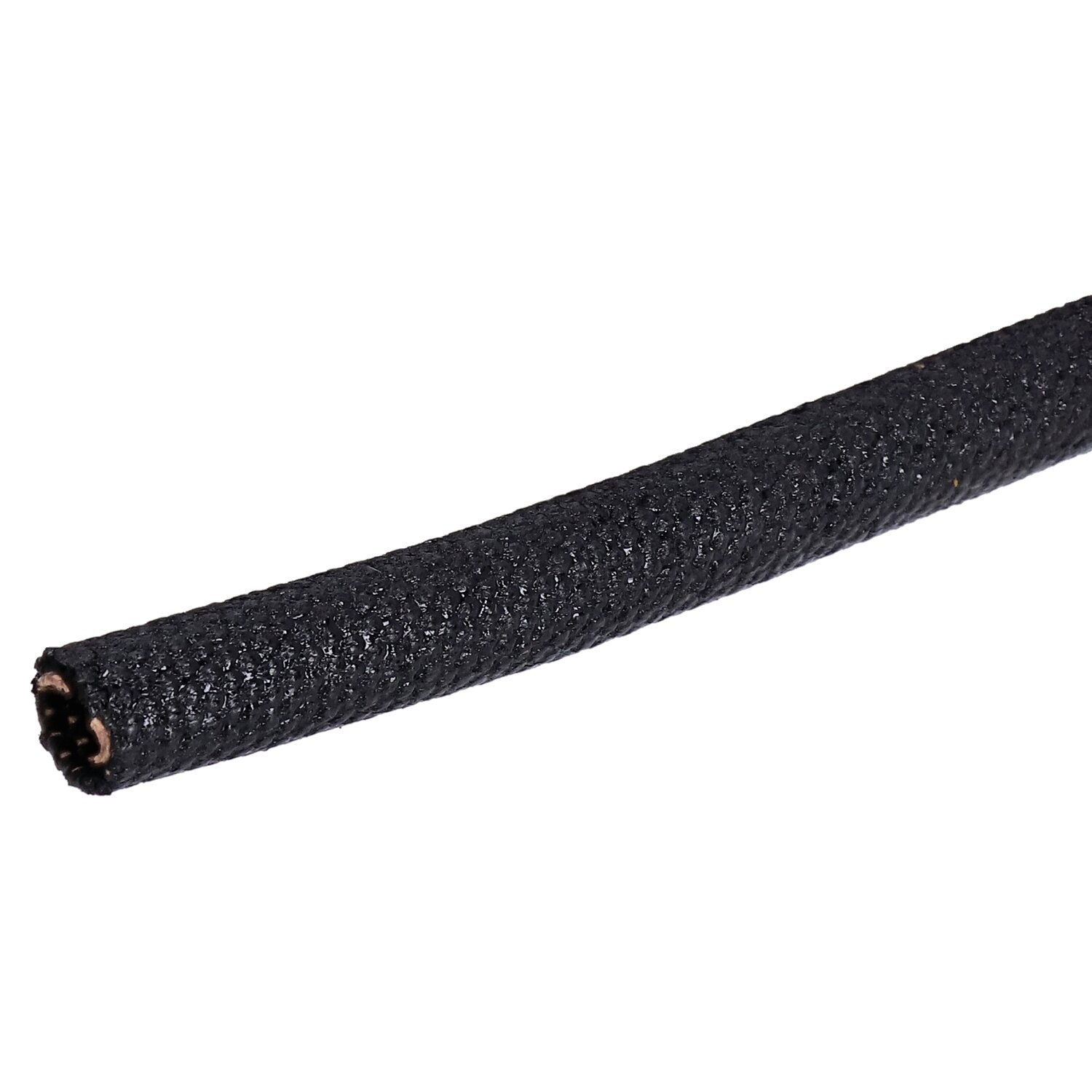 Standard Co, asphalt coated fabric loom. 3/8" (9.53mm) ID, Black