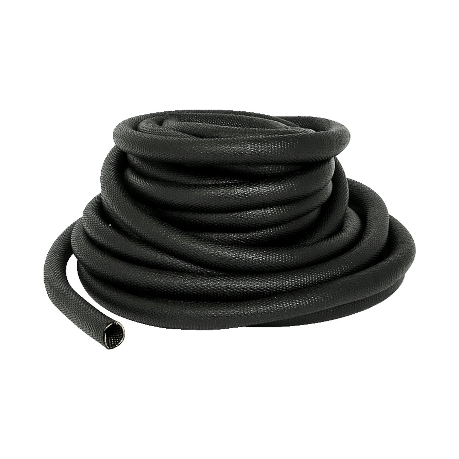 Standard Co, asphalt coated fabric loom. 3/4" (19mm) ID, Black