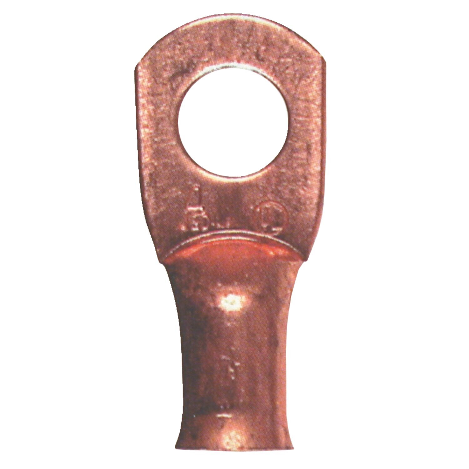 Standard Co., 4-gauge battery lugs. Seamless copper. 3/8"