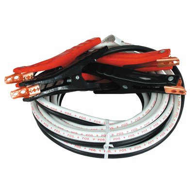 Standard duty booster cables. 12ft. (3.65m), 4 gauge (5.19 ø mm). Soft blend PVC outer jacket for use with -40° to +140°F (-40° to 60°C). Comes with alligator style clamps.