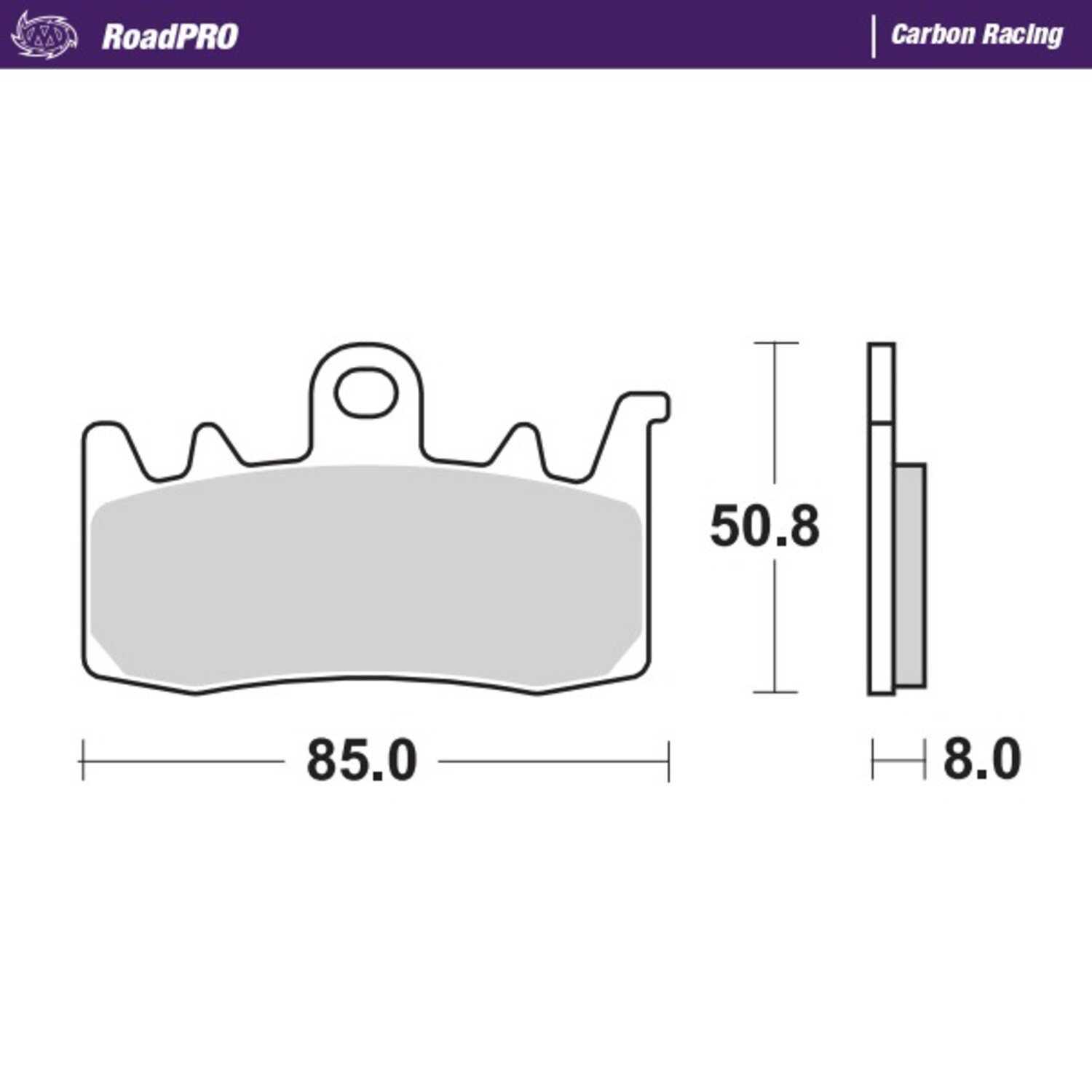 Moto-Master RoadPro front brake pads racing series