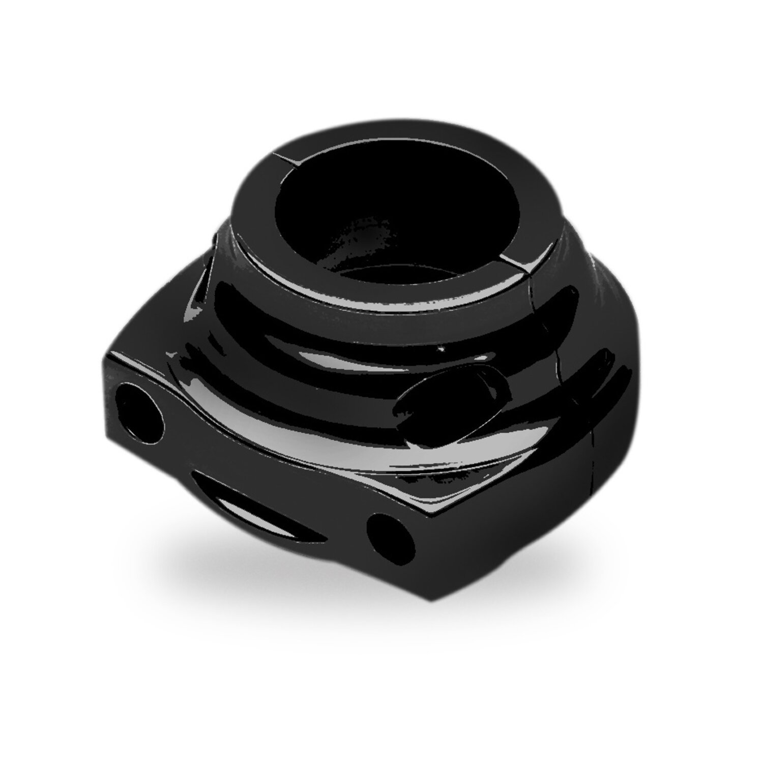 Performance Machine, Contour throttle clamp, Black, Gloss