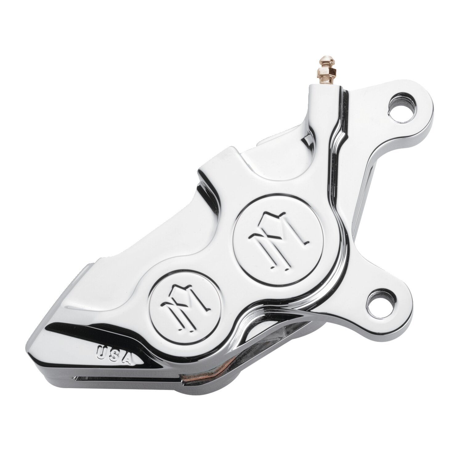 PM, 4-p 137x4b caliper. Bolt-on, 11.5" right front. Chrome