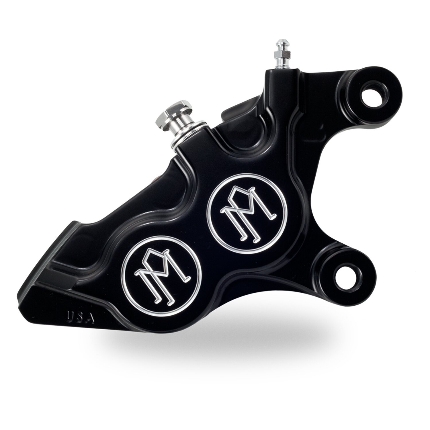 PM, 4-p 137x4b caliper. Bolt-on, 11.5" right front. Black CC