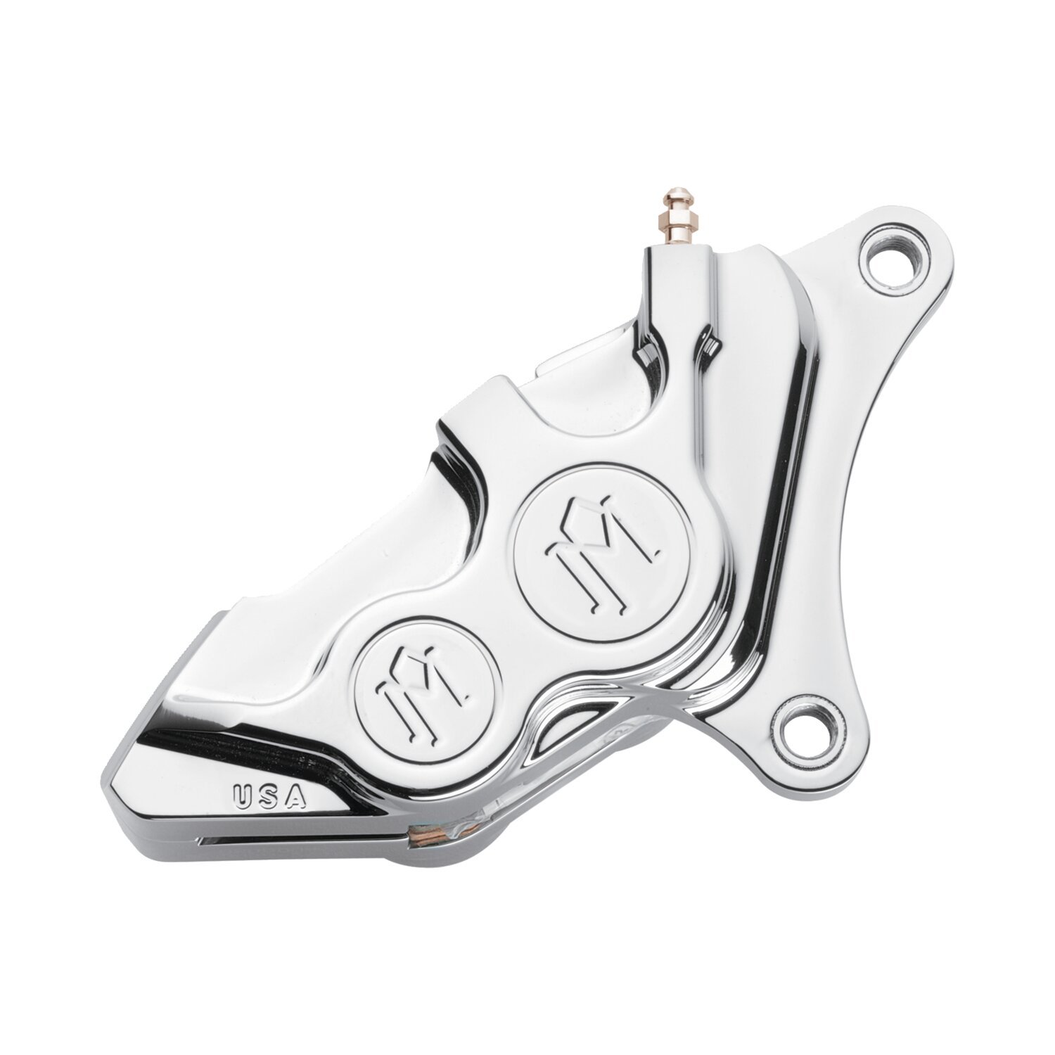 PM, Rear 4-p 137x4b caliper, 11.5, Chrome