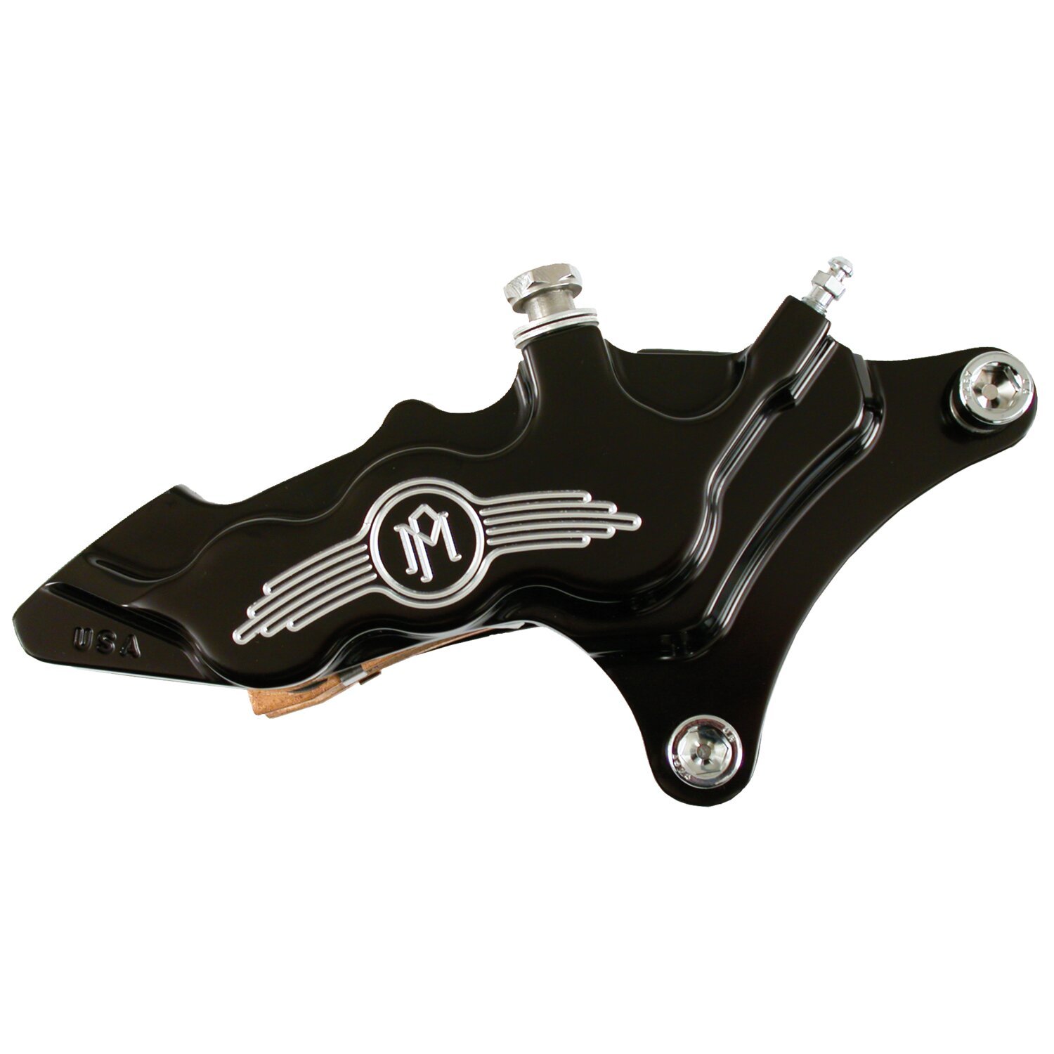 PM, 6-p 112x6b caliper. Bolt-on, 11.5" right front. Black CC, Contrast Cut
