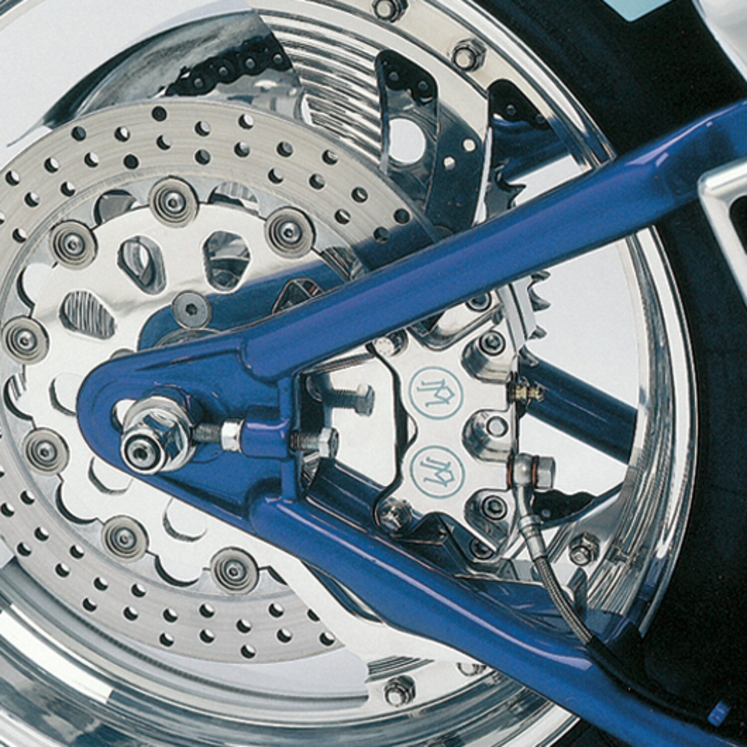 PM, Rear caliper bracket, 11.5, Silver, Chrome