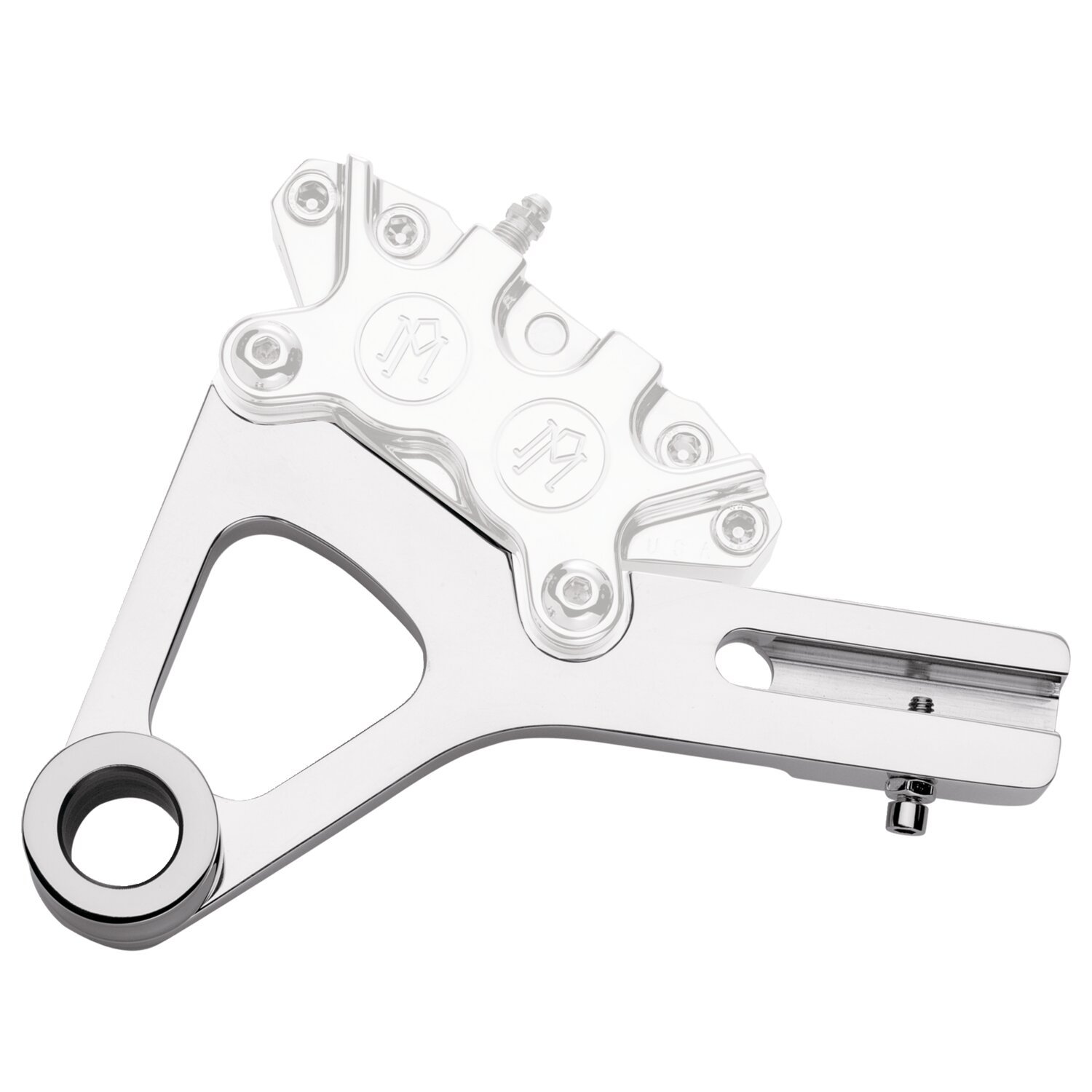 PM, Rear 4-p caliper bracket, 11.5, Polished