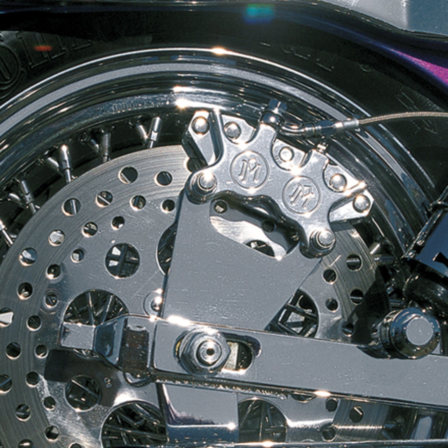 PM, Rear 4-p caliper bracket, 10, Chrome