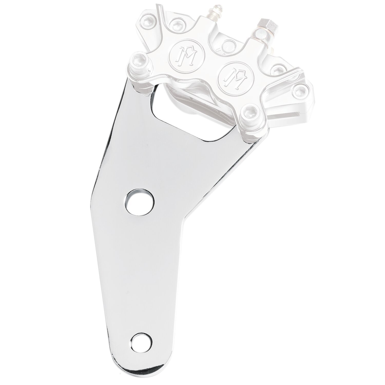 PM, Rear 4-p caliper bracket, 11.5". Chrome