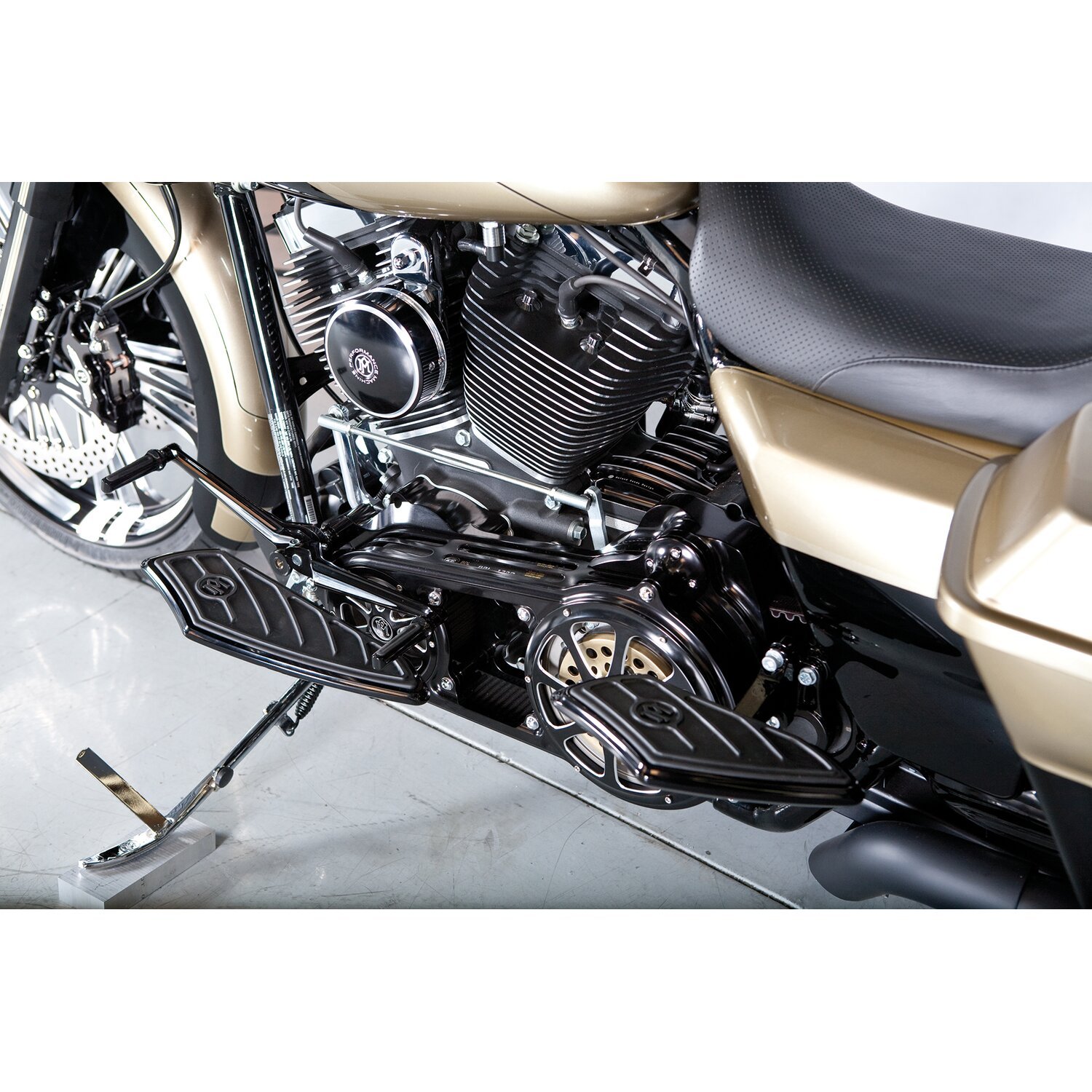 PM, Shift lever & spacer. toe/heel shift. Contour. Black CC, Contrast Cut