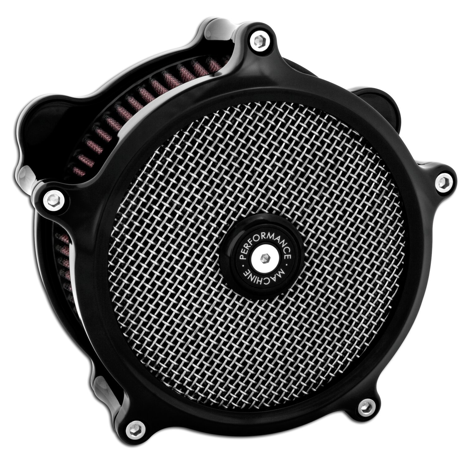 PM, 'Super gas interchange' air cleaner kit, Black, Gloss
