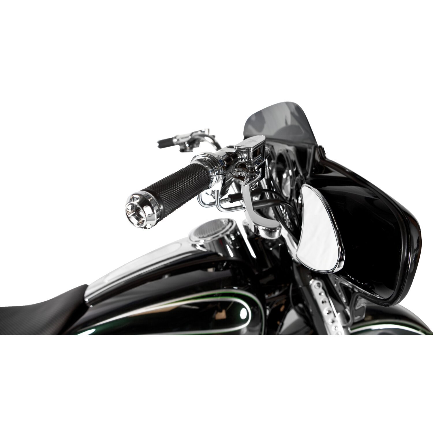 Performance Machine, Apex handlebar grips, Chrome