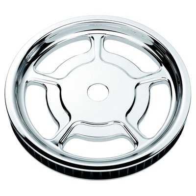 Multi-use 68T rear wheel pulley. For use in custom applications with the rubber isolator damper equipped 09-up Touring and 07-17 V-Rod models.
Note: Direct replacement-fit only for stock 32-68 pulley ratio of Touring models. Will physically fit V-Rod but V-Rod has 72T stock rear pulley. 