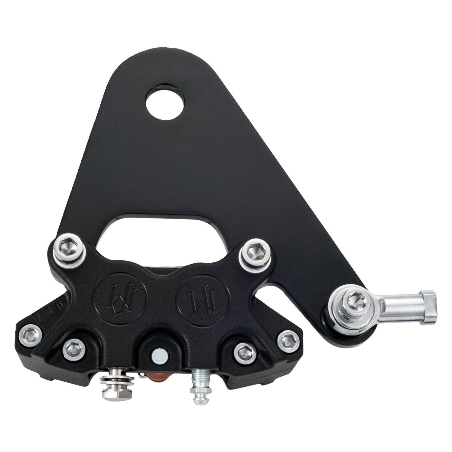 PM, Rear 4-p caliper bracket, 11.5, Black, Matte