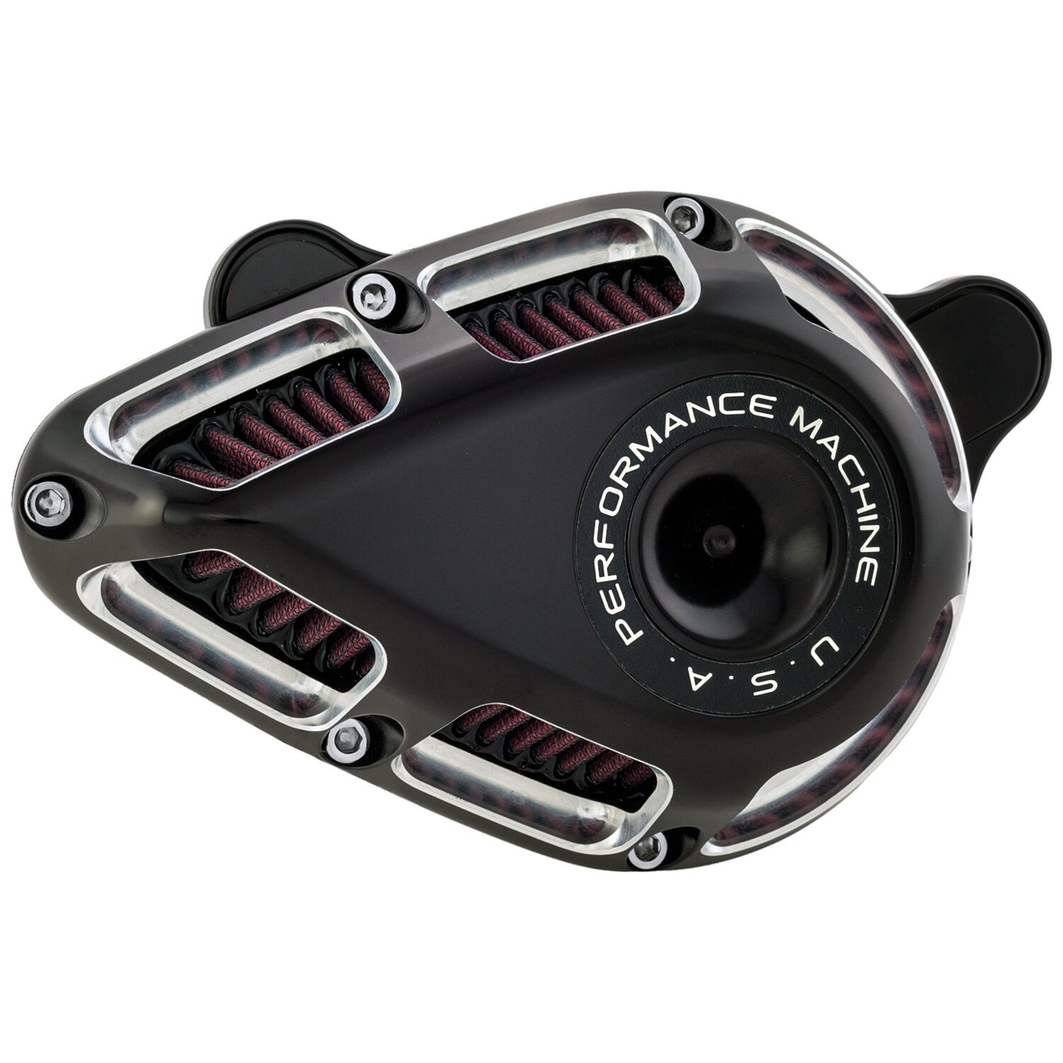 PM, 'Jet' air cleaner kit. Black CC, Contrast Cut