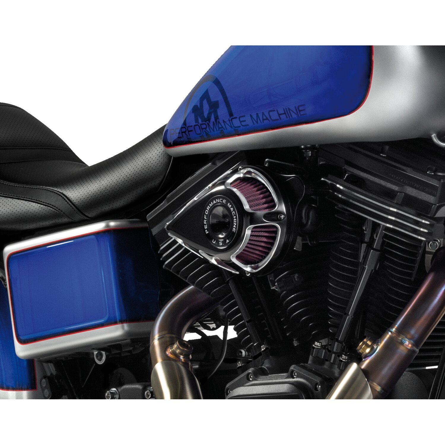 PM, 'Jet' air cleaner kit. Black CC, Contrast Cut
