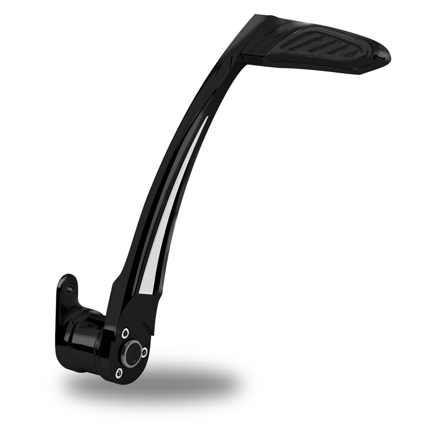 PM, 14-up Touring brake lever. Contour. Black CC, Contrast Cut