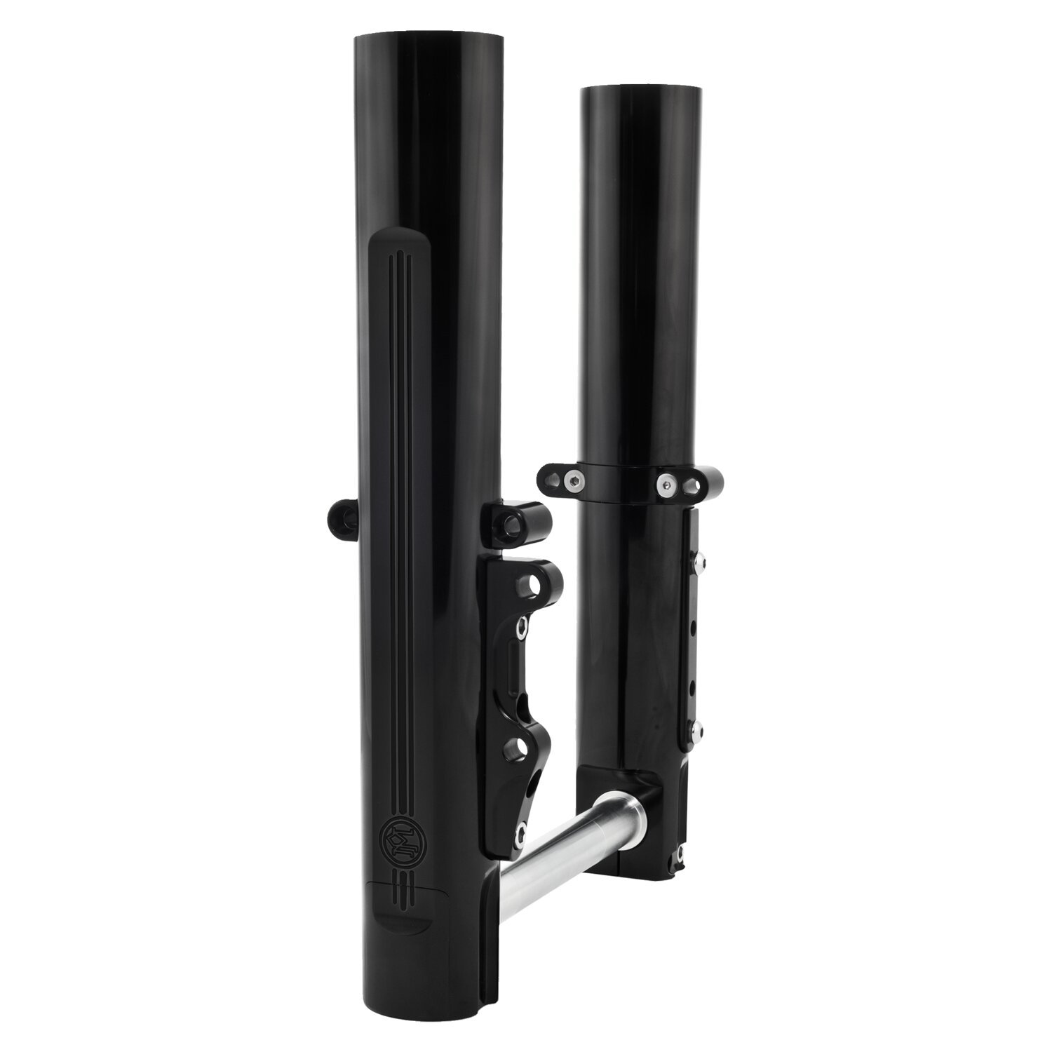 PM, Lower leg assembly, dual disc, Black, Gloss