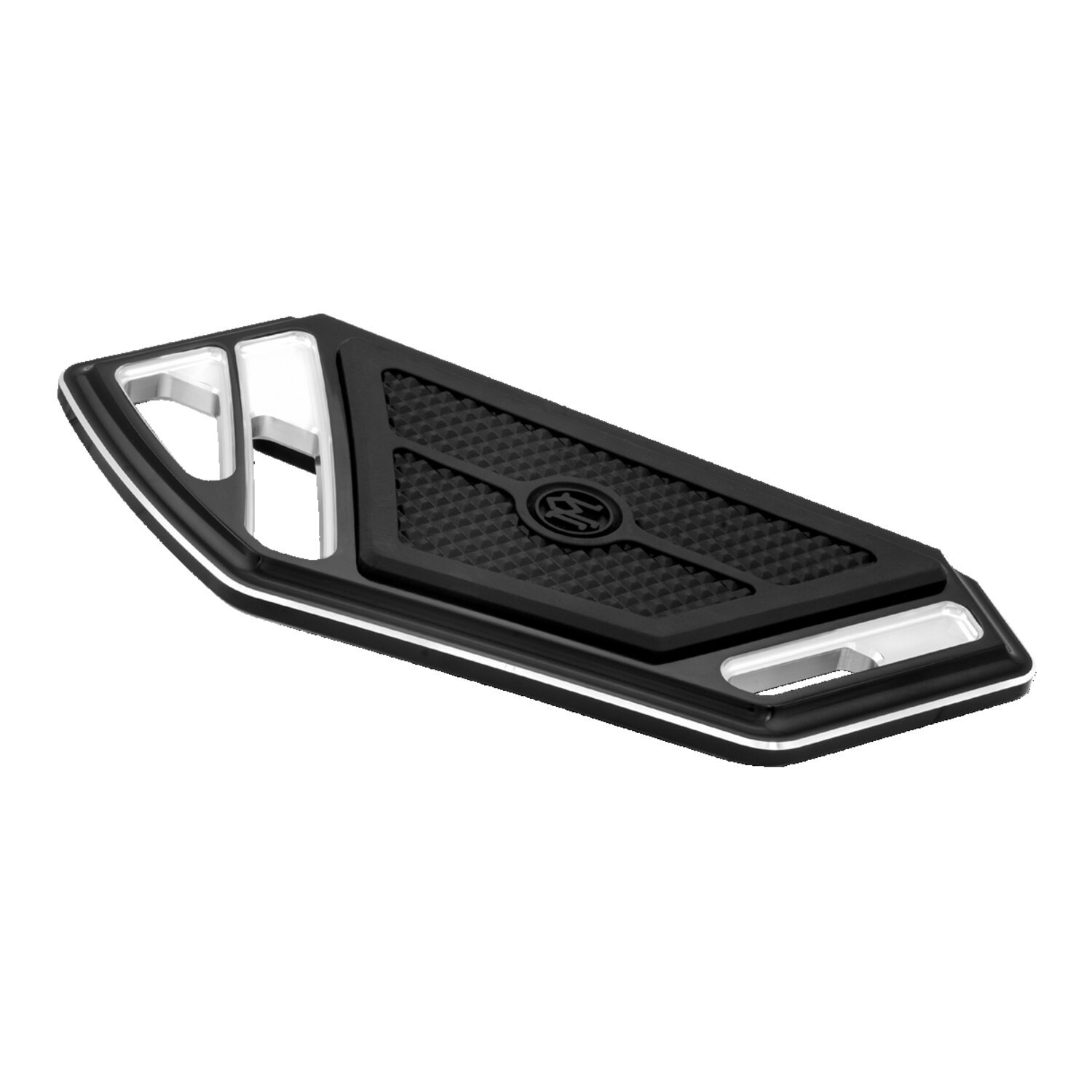 PM, Superlight passenger floorboards, Black, Contrast Cut
