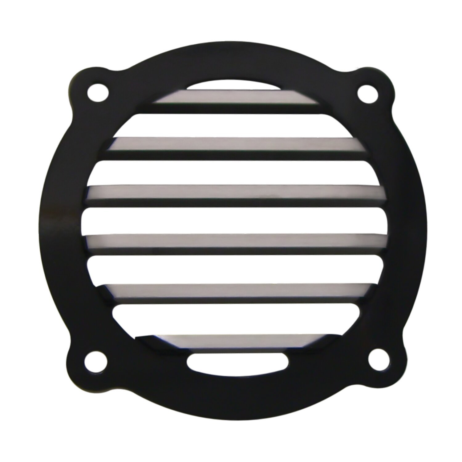 Covingtons, finned speaker covers. Small, Black, Polished