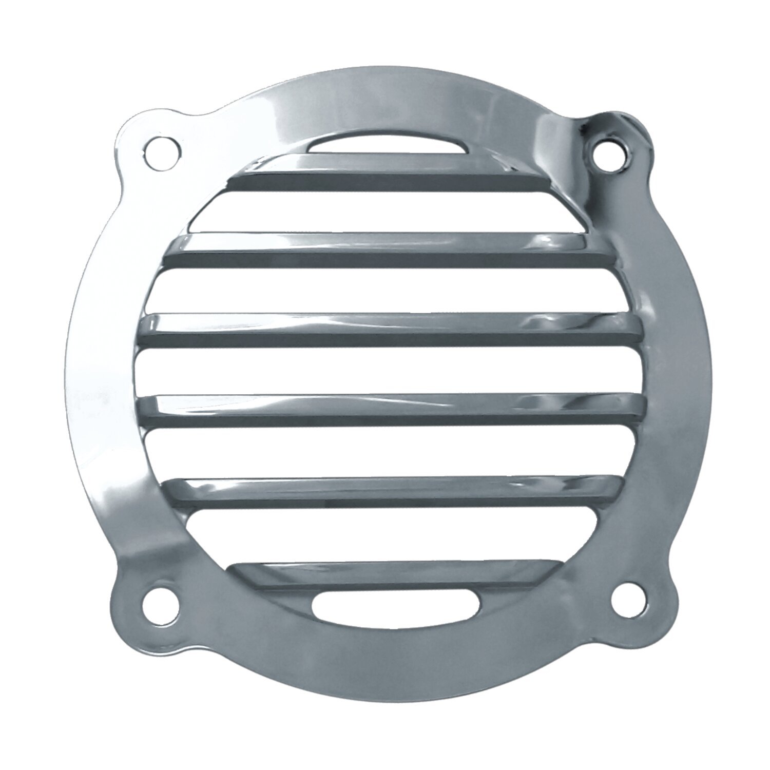 Covingtons, finned speaker covers. Small, Chrome