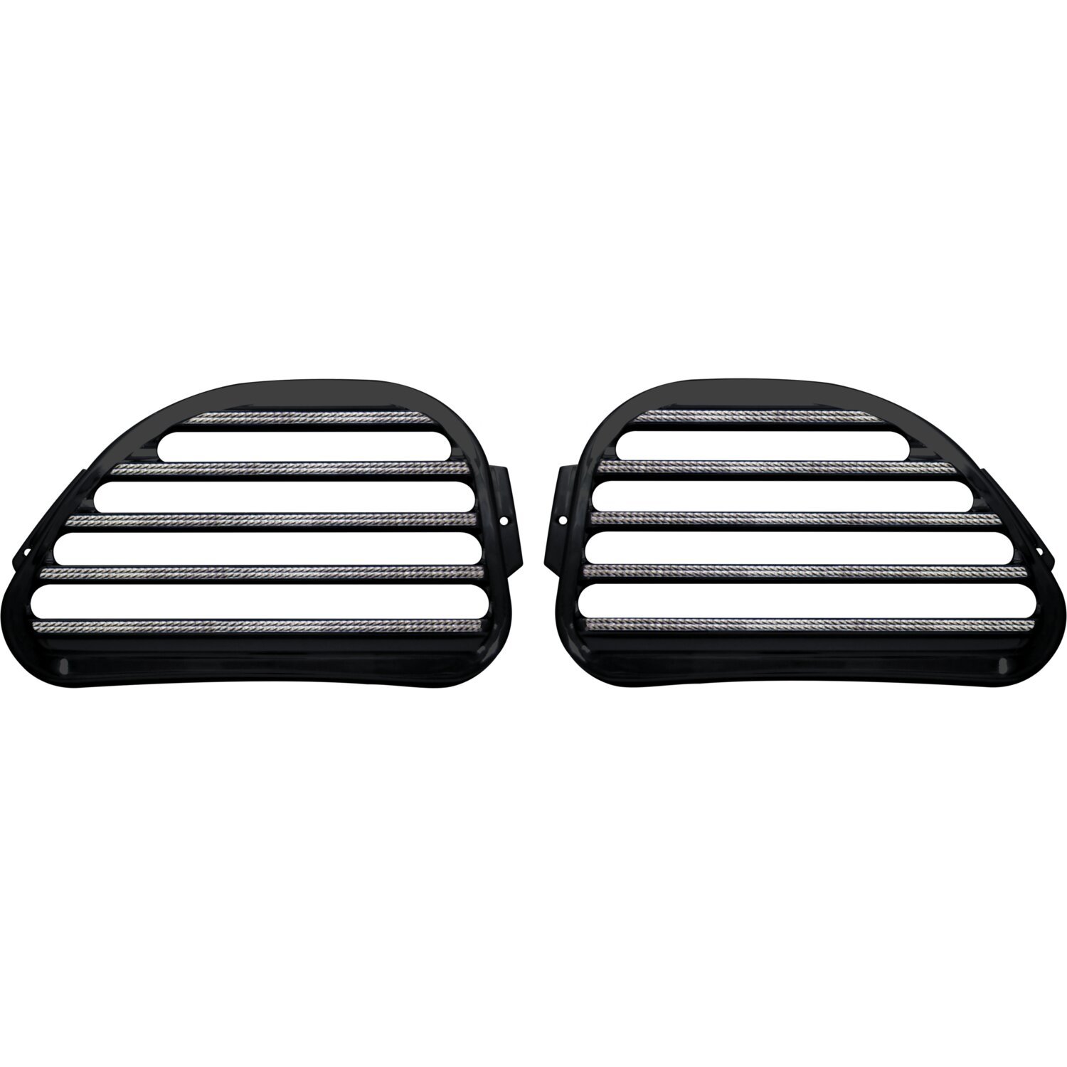 Covingtons, finned speaker covers. Black DCE, Polished