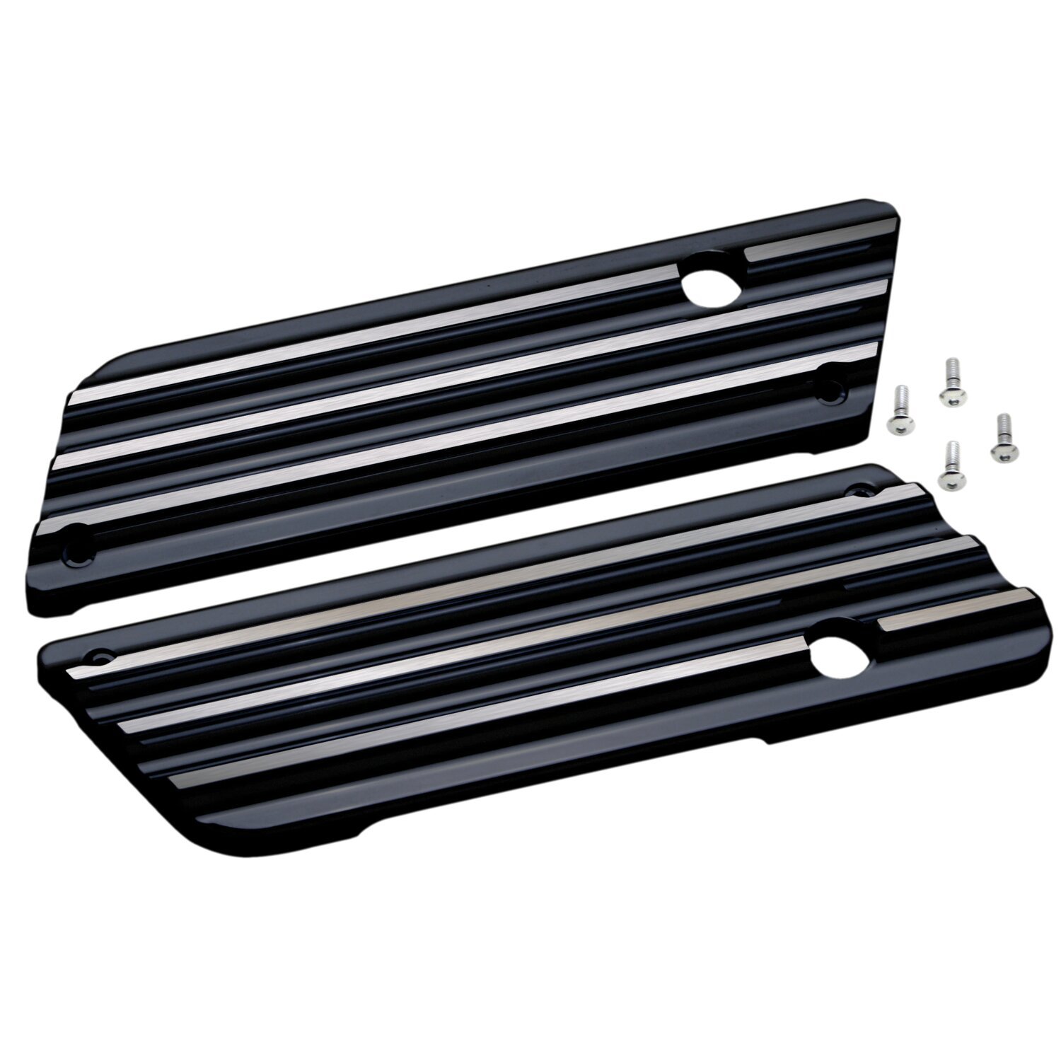 Covingtons, saddlebag latch cover set. Finned