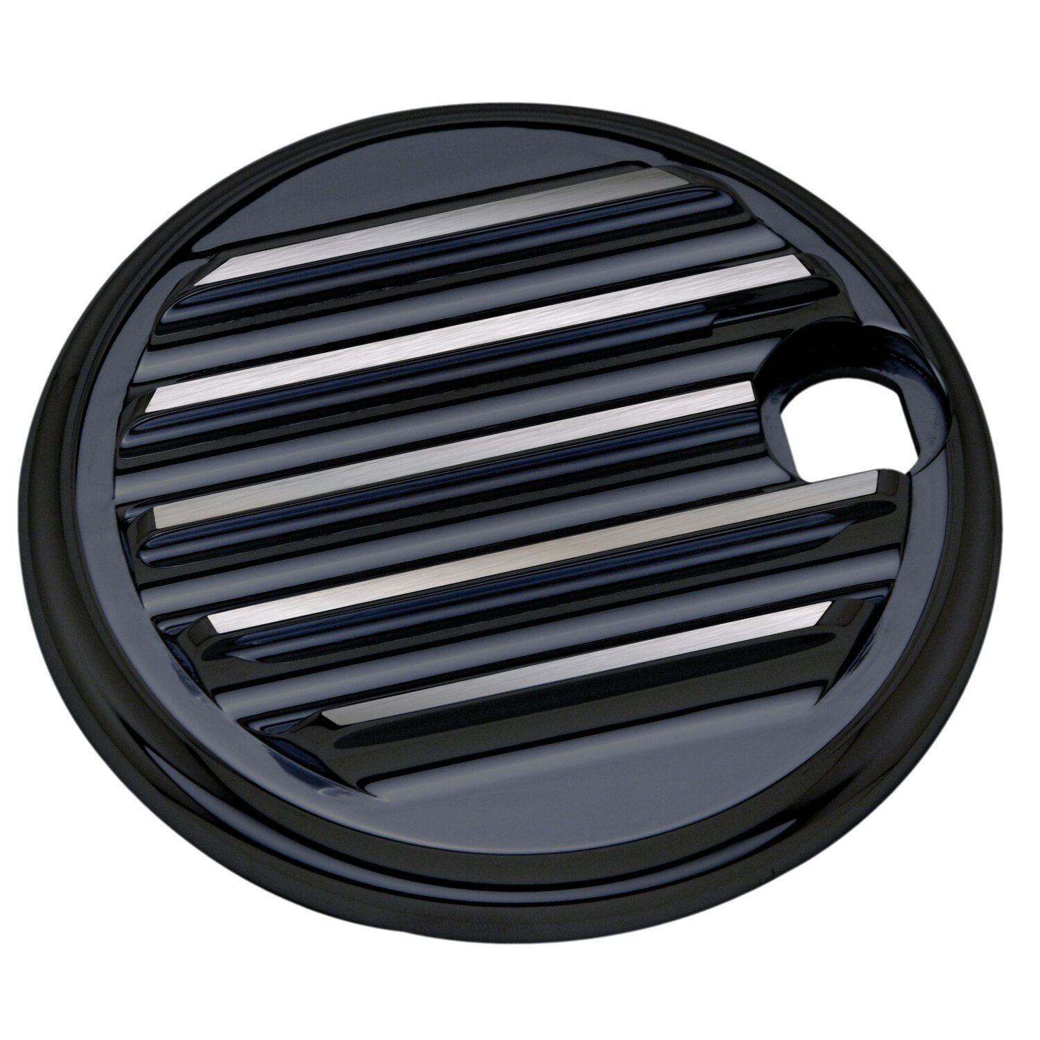 Covingtons, aluminum fuel tank door. Black. Plain