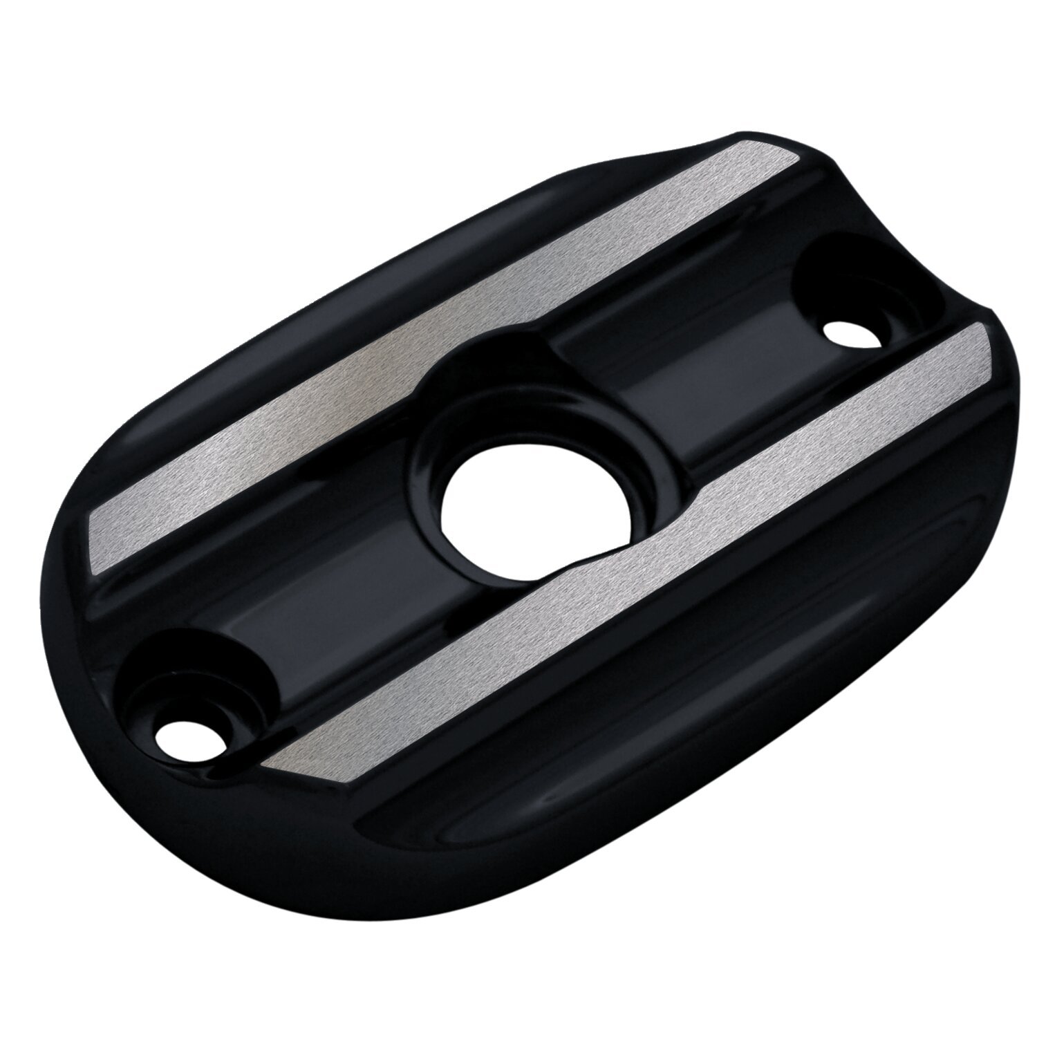 Covingtons, master cylinder top cover. Rear, Black