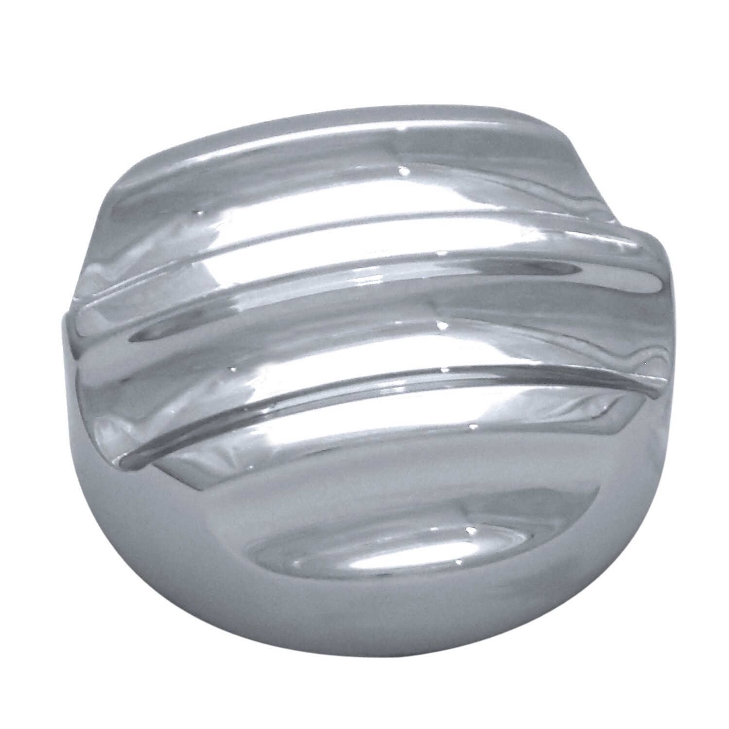 Covingtons, aluminum dipstick cover. Finned, Chrome
