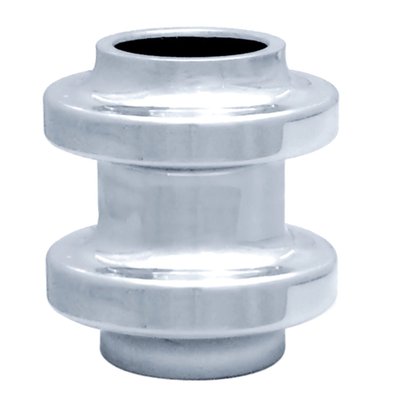 Chrome. 
When the heel shifter lever is removed this cover is used to fill the void. 
It keeps the shifter shaft in perfect alignment to prevent premature wear.