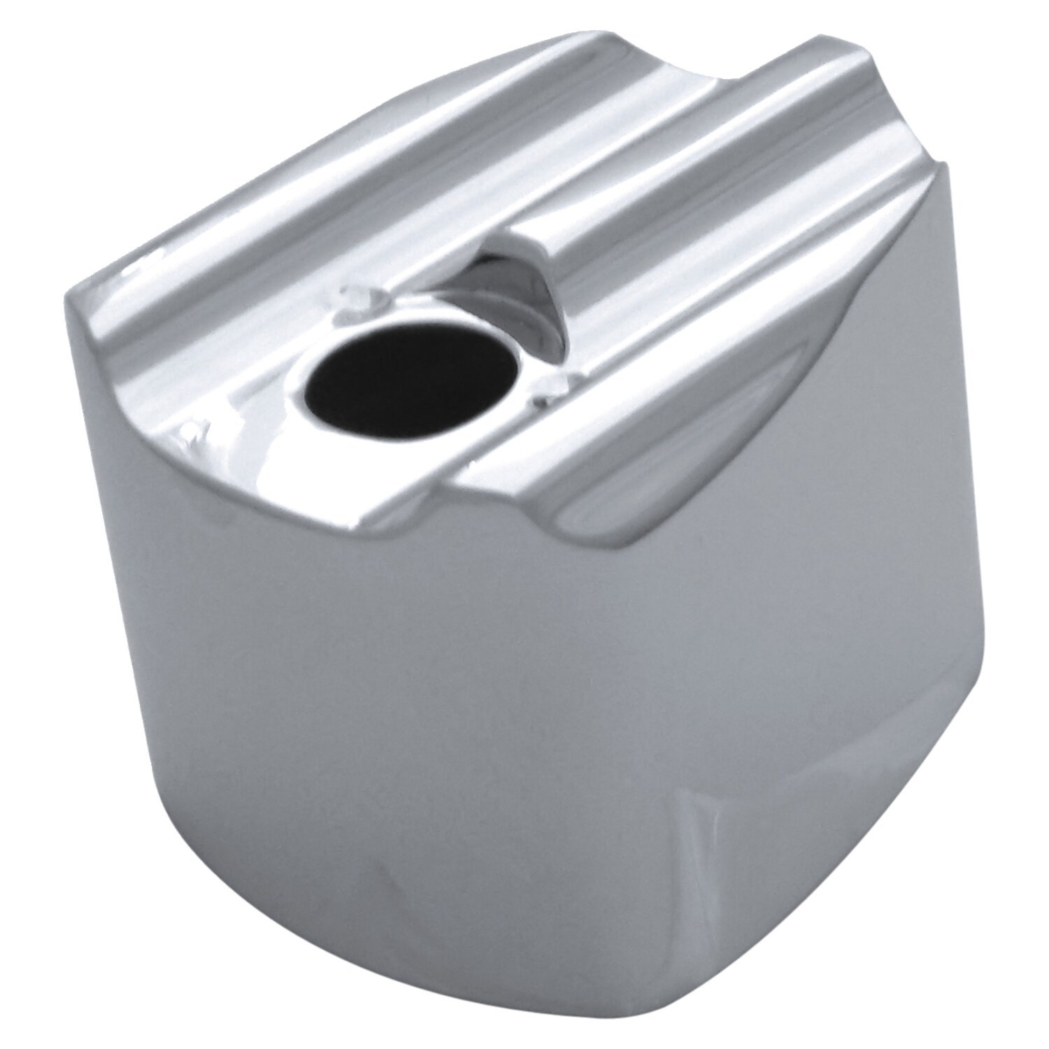 Covingtons, Touring Finned ignition switch cover, Silver, Chrome