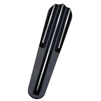 Black anodized contrast cut finish. 
CNC machined billet aluminum insert console panel.  