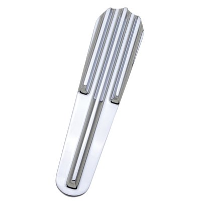 CNC machined billet aluminum insert console panel. 