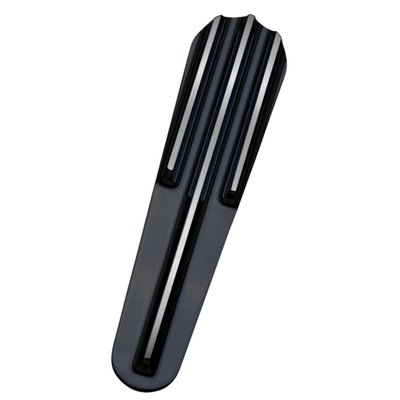 Black anodized contrast cut finish. 
CNC machined billet aluminum insert console panel.  