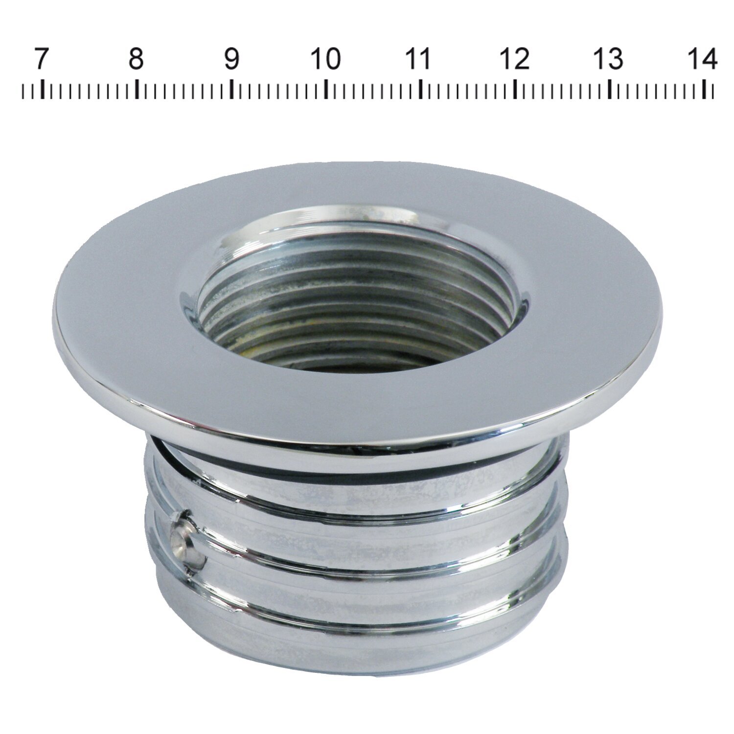 Covingtons, gas cap adapter. Left side. Non-vented