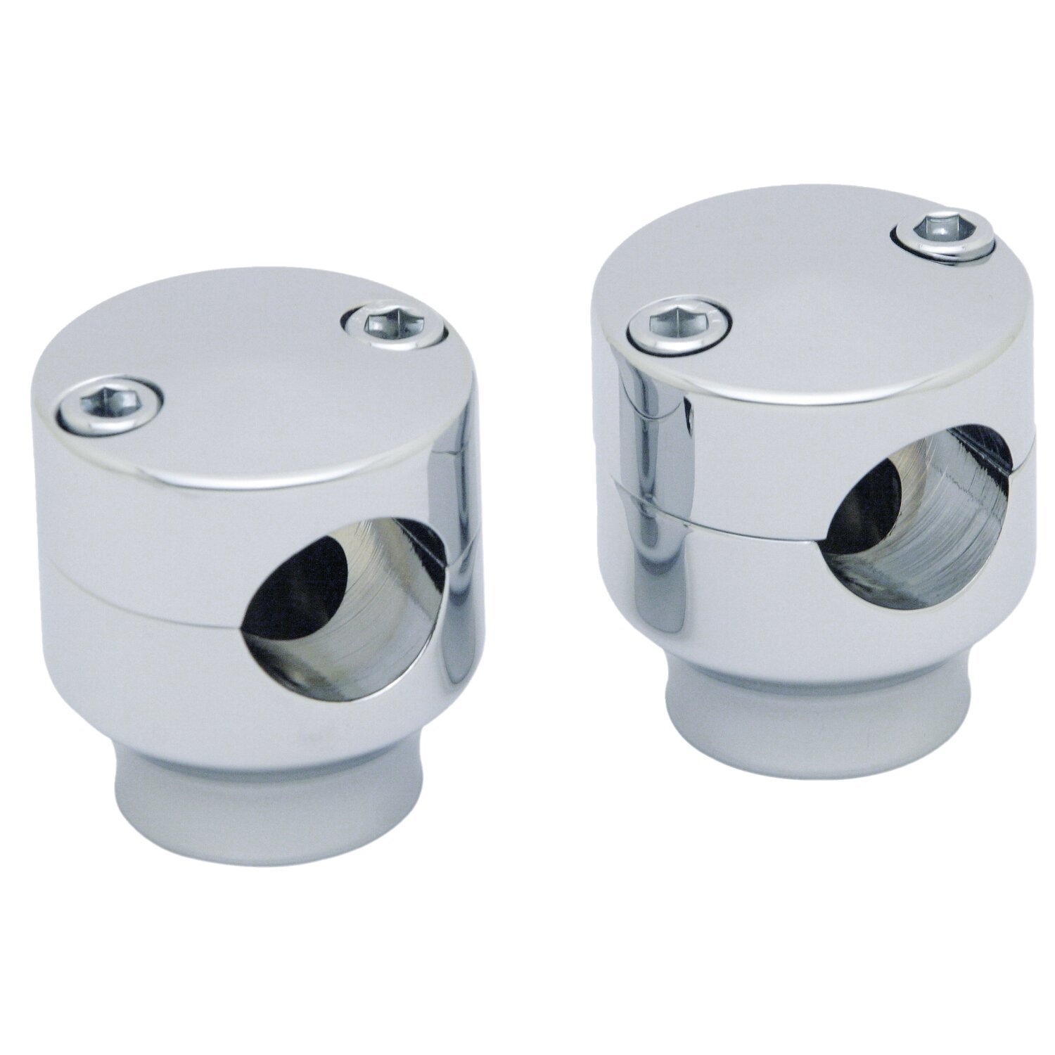 Covingtons, risers 1.5" rise, Silver, Chrome
