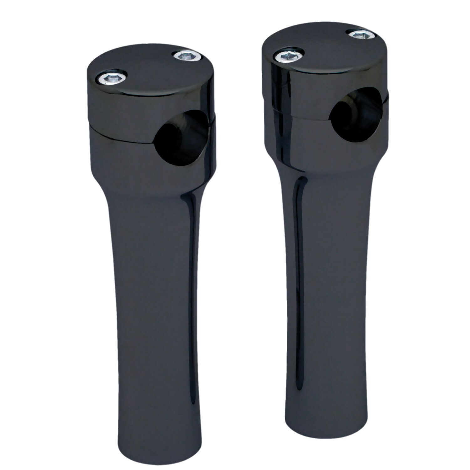 Covingtons, risers 6" rise, Black, Anodized