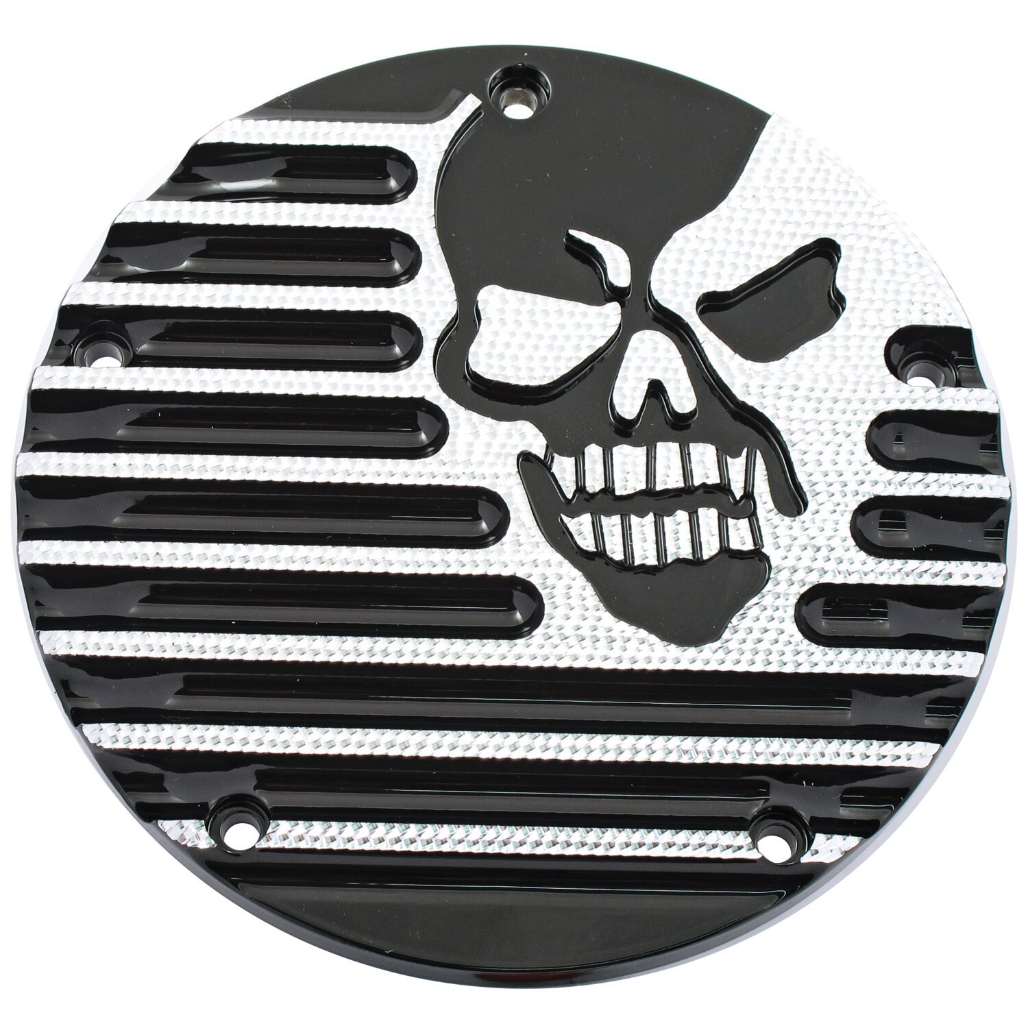 Covingtons, derby cover Finned Skull. Black Diamond, Polished