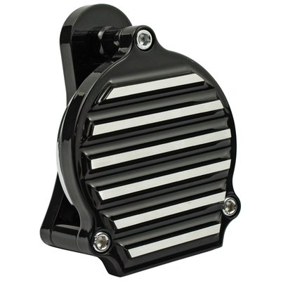 Black. Complete kit with horn & cover. Includes a 12V, 3Amp 90-150dB horn and a CNC machined billet aluminum finned cover.