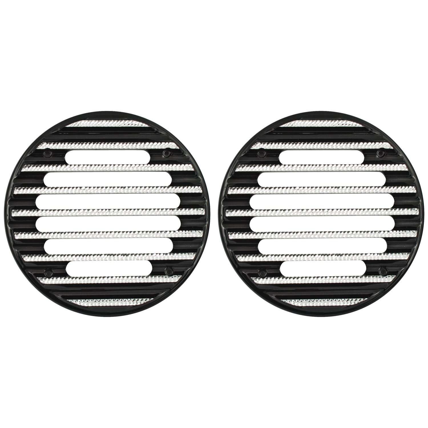 Covingtons, finned speaker covers. Large. Black DCE, Matte