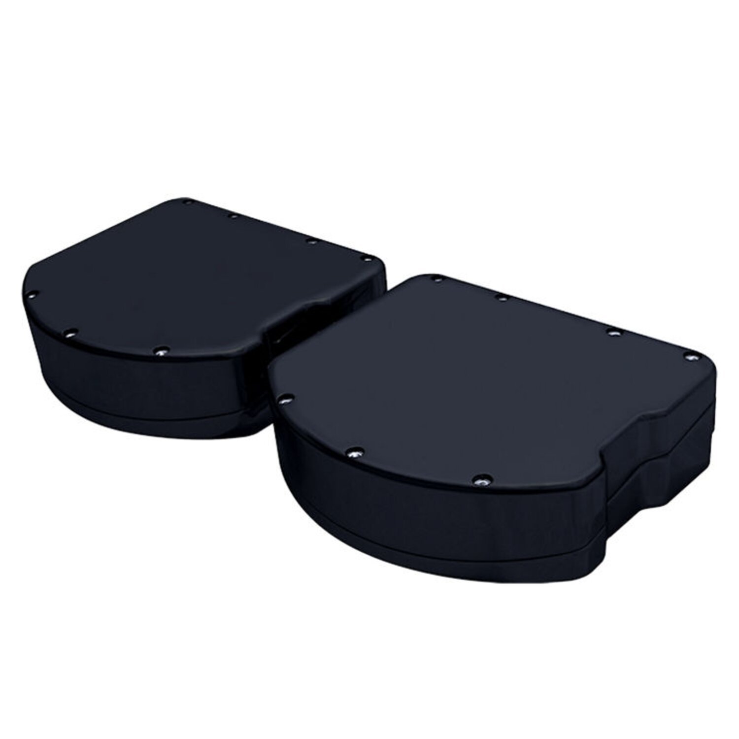 Covingtons, Twin Cam upper & lower rocker covers. Smooth, Black