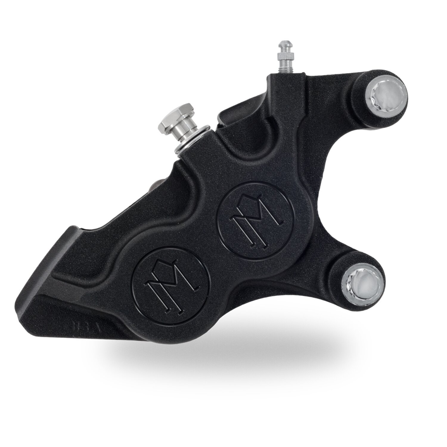 PM, 4-p 137x4b caliper. Bolt-on, 11.5" right front, blk ops, Black, Black Ops