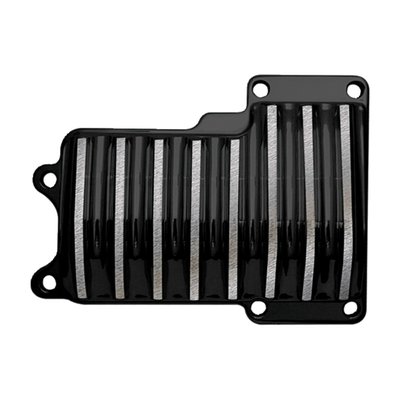 CNC machined billet aluminum construction.