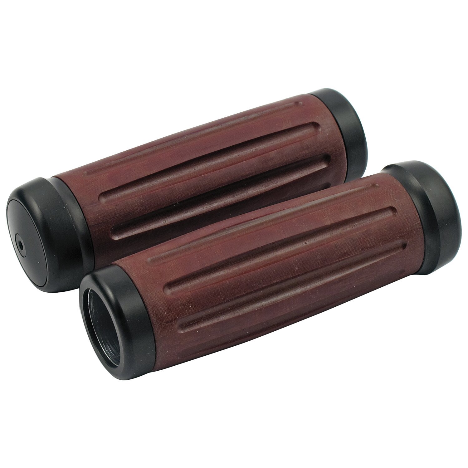 Riverside, Bakelite® retro handlebar grip set. Int. throttle, Black